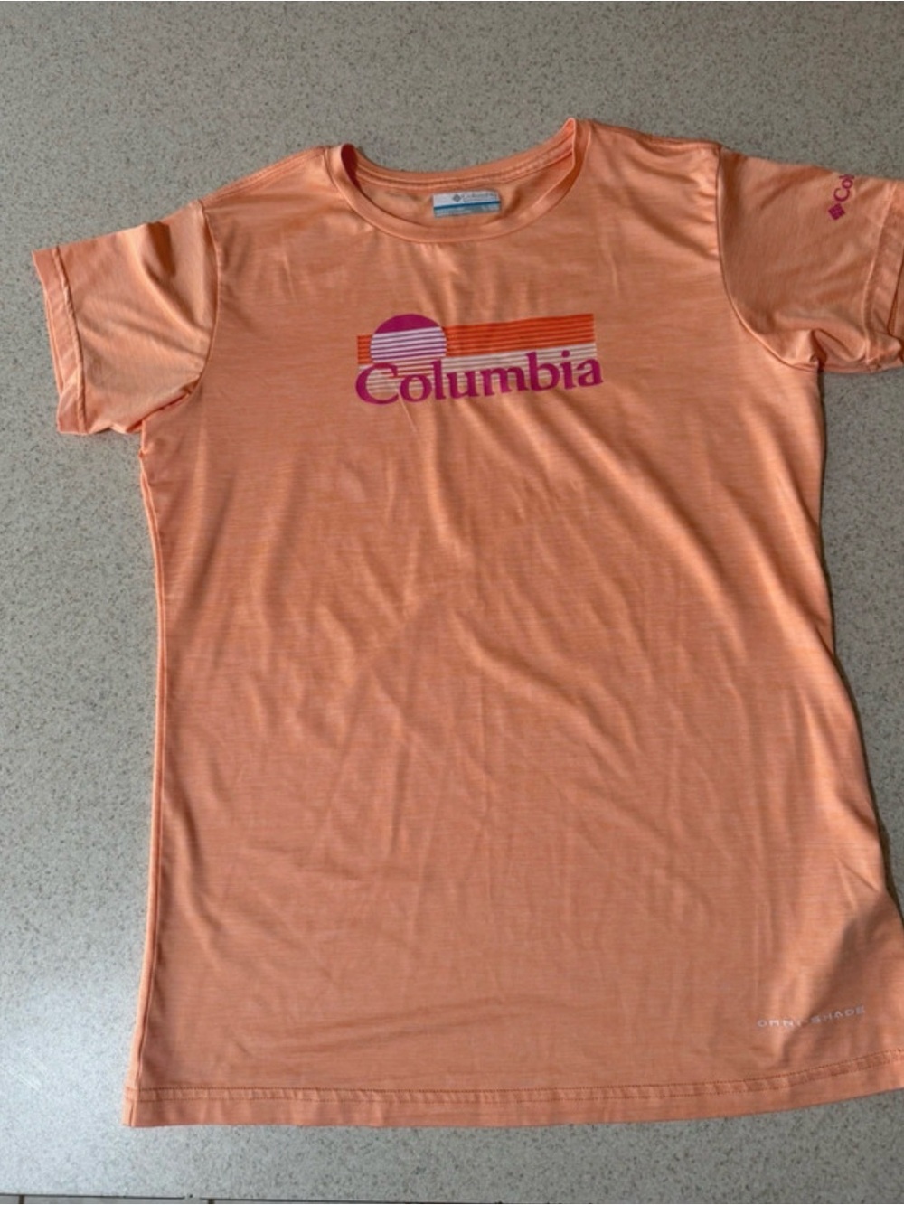 Columbia Peach Short Sleeve Logo Tee in Coral-Peach (Juniors)